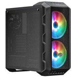 Cooler Master MasterCase H500 ARGB Airflow ATX Mid-Tower Mesh & Transparent Front Panel Option, 2 x 200mm ARGB Fans /GLASS SIDE