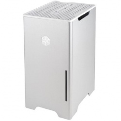SilverStone SST-FT03S-MINI SILVER mini ITX DTX Aluminium Steel FORTRESS Case NO power