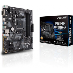 Asus B450M-A  AM4   64G  DDR4 MAX  / HDMI DVI  USB 3.0   2X PCI Express/PCI/PCIE SATA /10.1.0 RAID /1XM.2Retail