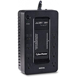 CyberPower Standby ST625U 625VA Compact UPS - 8 Hour Recharge - 120 V AC Input - 120 V AC Output -