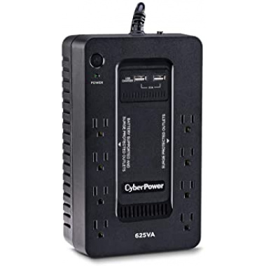 CyberPower Standby ST625U 625VA Compact UPS - 8 Hour Recharge - 120 V AC Input - 120 V AC Output -