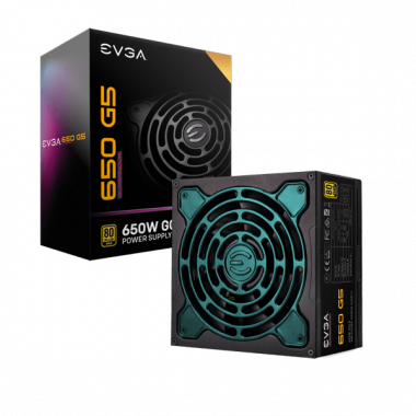 EVGA SuperNOVA 650 G5, 80 Plus Gold 650W, Fully Modular, Eco Mode with FDB Fan