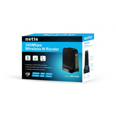 NETIS 300Mbps wireless N router with four port 10/100 - REPEATER TOO AS RANGE (3dBi external antenna)