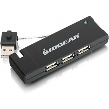 IOGEAR 4-Port USB 2.0 Hub 4 x 4-pin Type A Female USB 2.0 USB - External Retail Box