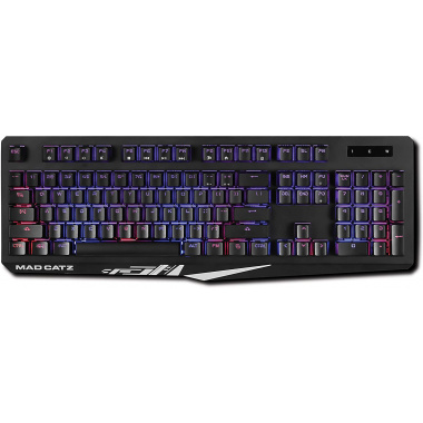 Mad Catz  GAMING KEYBOARD Authentic S.T.R.I.K.E. 2 Membrane BACKLIGHT  9 Color /Water Resistant  Black