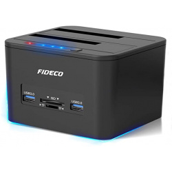 FIDECO DOCKING  2.5 +3.5 + SD READER+2XUSB3.0 Retail box