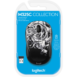 Logitech Wireless Mouse M325 DARK FLOWER Retail Box (warranty direct with logitech)