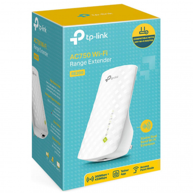TPLINK  TL-RE220  AC750  DUAL BAND  Wireless Range Extender W/RJ45 port